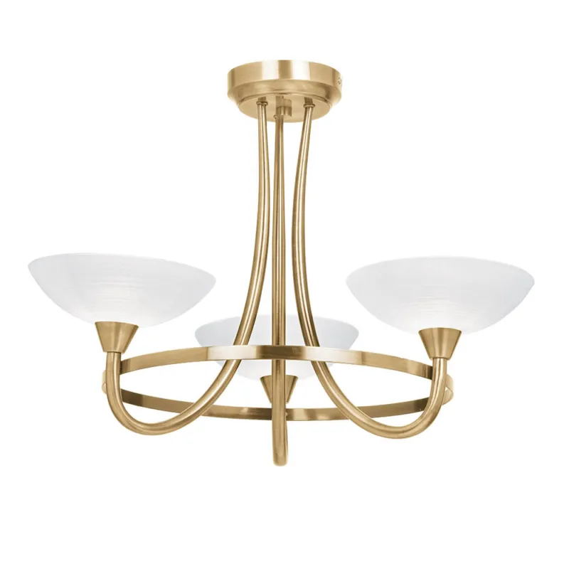 Oferta limitowana CAGNEY brass III CAGNEY-3AB Endon Lighting