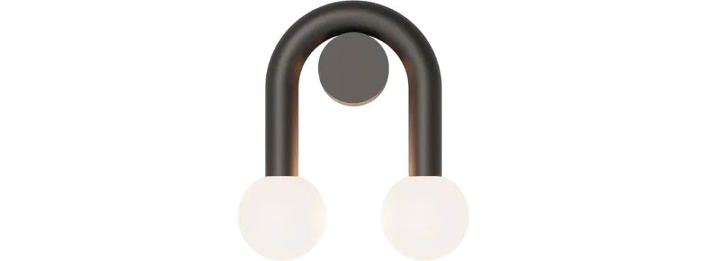 Robin Lampa ścienna / kinkiet Rigoberta Direct Super Curved szer. 26 cm czarna Nowość