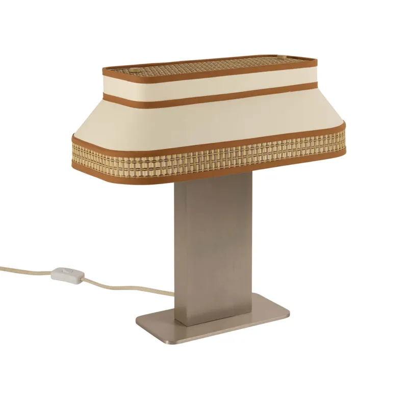Market Set Lampa stołowa Square beżowa wys. 41 cm Bezpieczne zakupy