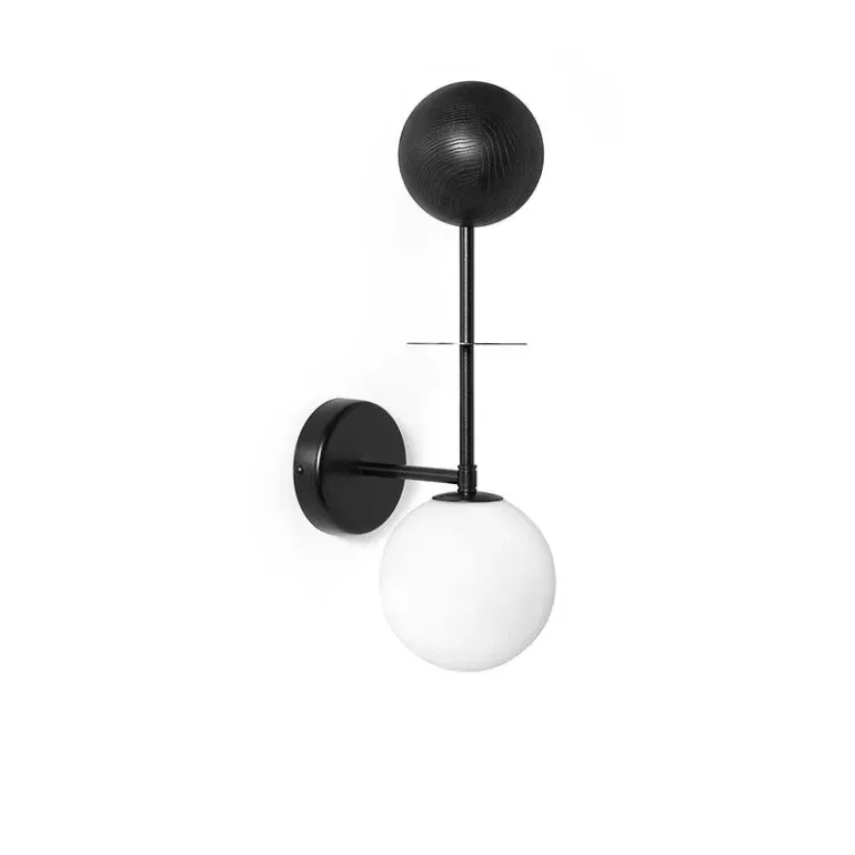Bestseller Ummo Lampa ścienna / kinkiet Oio B B wys. 49,4 cm czarna