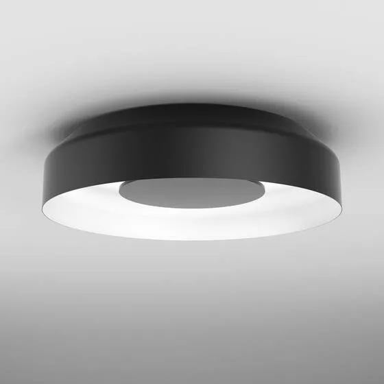 AQForm Lampa sufitowa / ścienna Maxi Ring dot LED 2700K natynkowa czarno-biała Wybór klientów