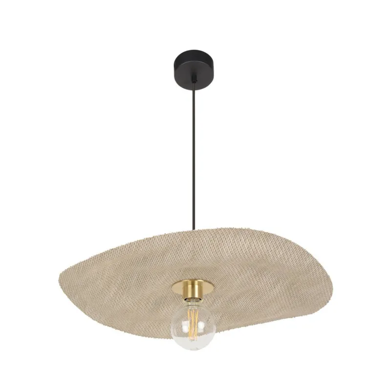 Tylko do końca tygodnia Market Set Lampa wisząca Rivage beżowa śr. 58 cm (E27)