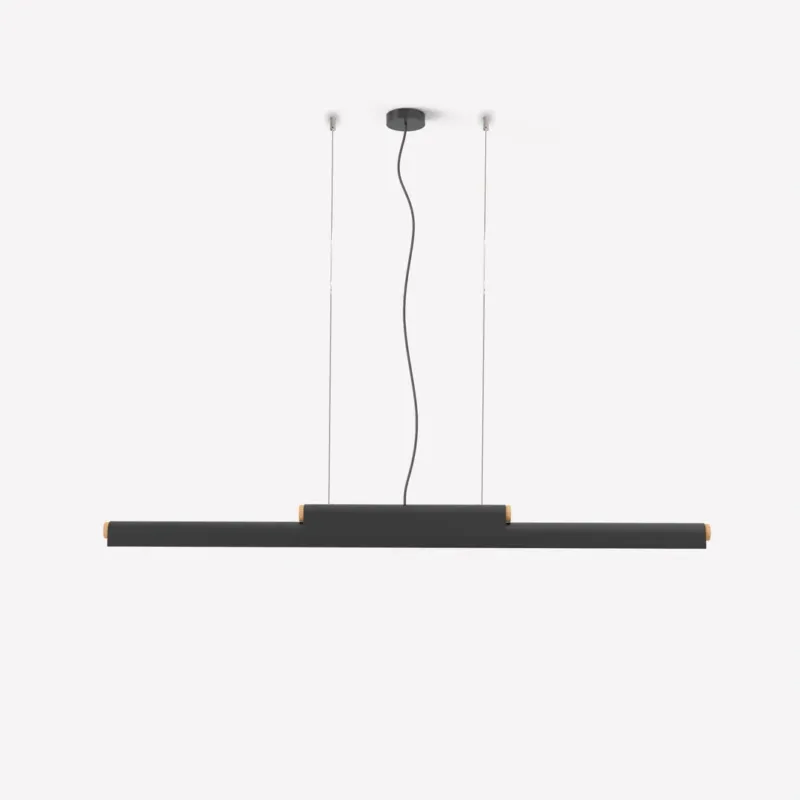 Ograniczona ilość Robin Lampa wisząca Rudi on-off 3000K szer. 120 cm czarna