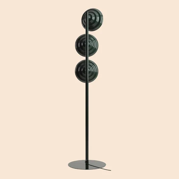 Artera Lampa podłogowa Fala 3 wys. 148 cm głęboka zieleń Do wyczerpania zapasów