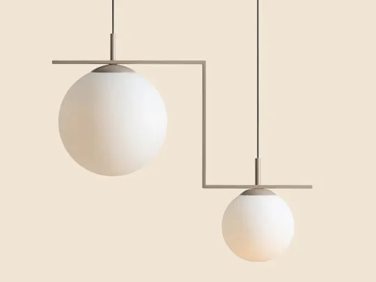 Artera Lampa wisząca Zac 2 Beige szer. 72,5 cm beżowa Wyprzedaż