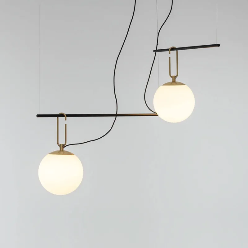 Artemide Lampa wisząca NH S3 czarno-złota szer. 134 cm Ograniczona ilość