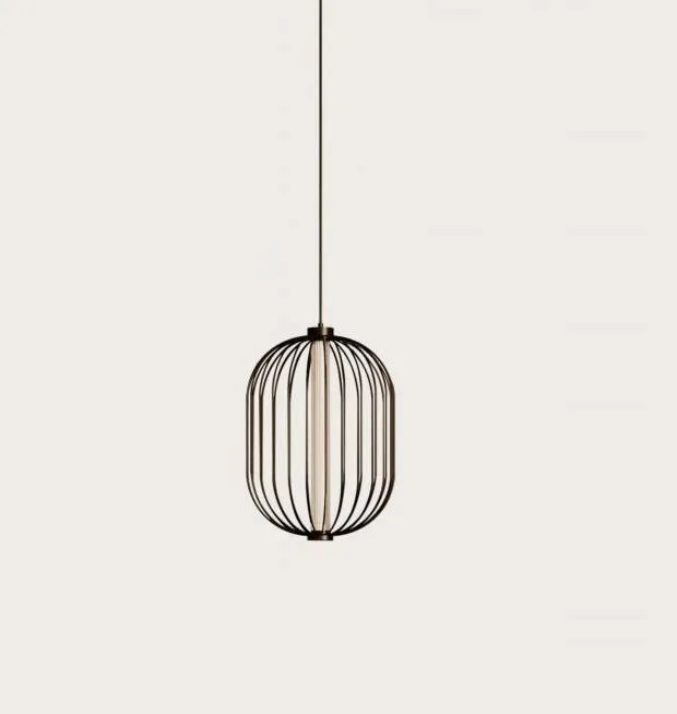 Aromas Lampa wisząca Pepo czarna śr. 40,4 cm owalna Popularny