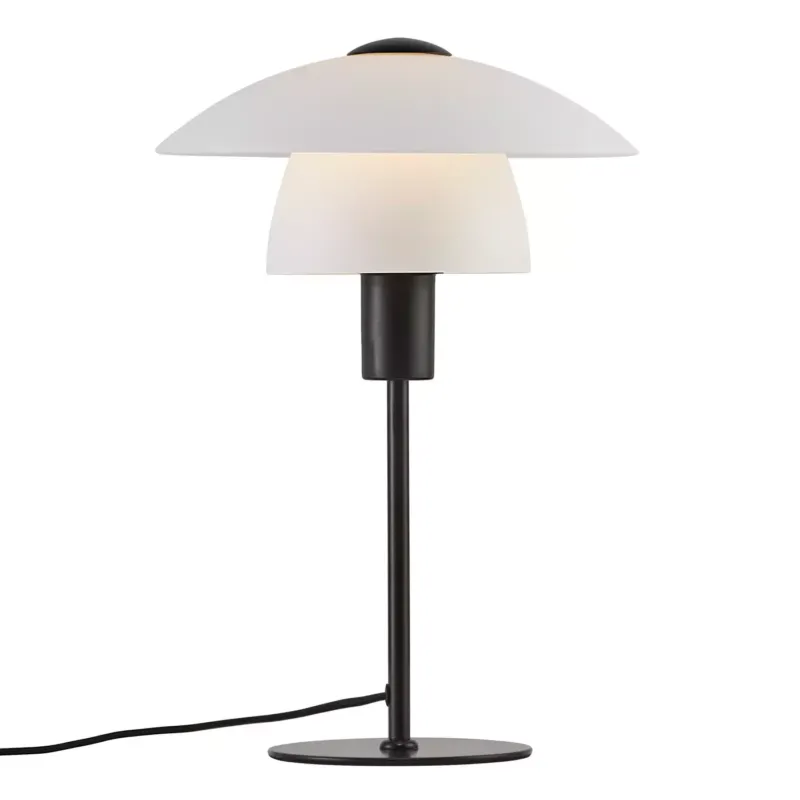 Bestseller Nordlux Lampa stołowa Verona szklana czarna wys. 40 cm