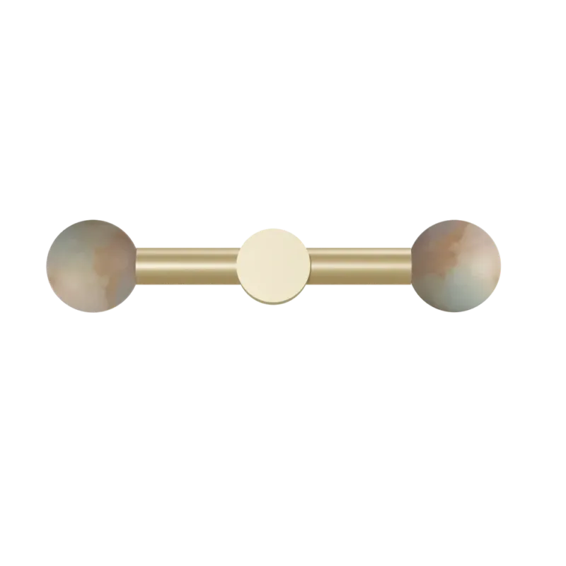 Robin Lampa ścienna / kinkiet Rigoberta Direct Duo alabaster złota szer. 49 cm Super okazja