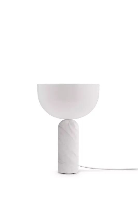 New Works Lampa stołowa Kizu biały marmur wys. 35 cm Szybka wysyłka