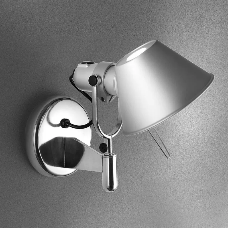Artemide Lampa ścienna / kinkiet Tolomeo Faretto srebrny (z wyłącznikiem) szer. 27 cm Ostatnia szansa