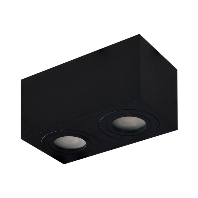 Bezpieczne zakupy Lampa natynkowa BRANT 2 SQUARE IP44 Czarna