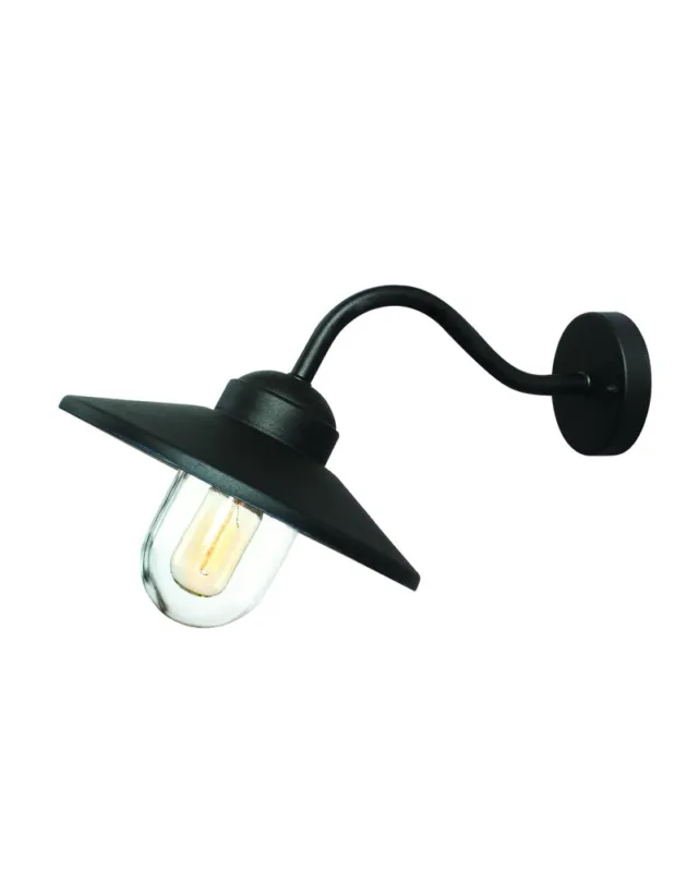 Elstead KLAMPENBORG Kinkiet E27 1x60W IP44 Czarny KLAMPENBORG-BK kolory-swiatla.pl Oferta