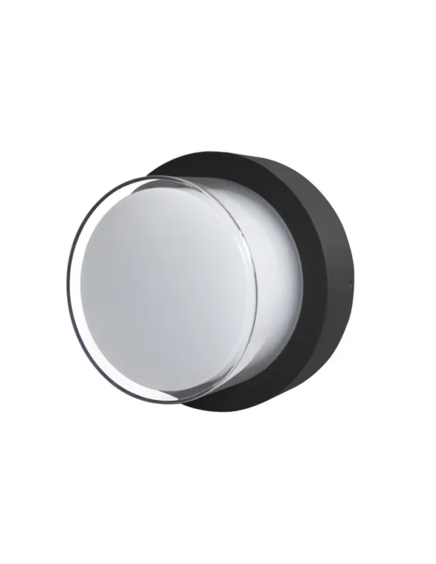 Italux Rosta Zewnętrzna Ścienna Czarny piaskowany IP54 1xLED 5W 4000k OWL-3062-S-4K kolory-swiatla.pl Premium