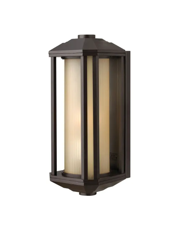 Tani Quintiesse Średnia latarnia naścienna Castelle - 1 źródło światła - Brązowa IP44 Elstead Lighting QN-CASTELLE-M-BZ