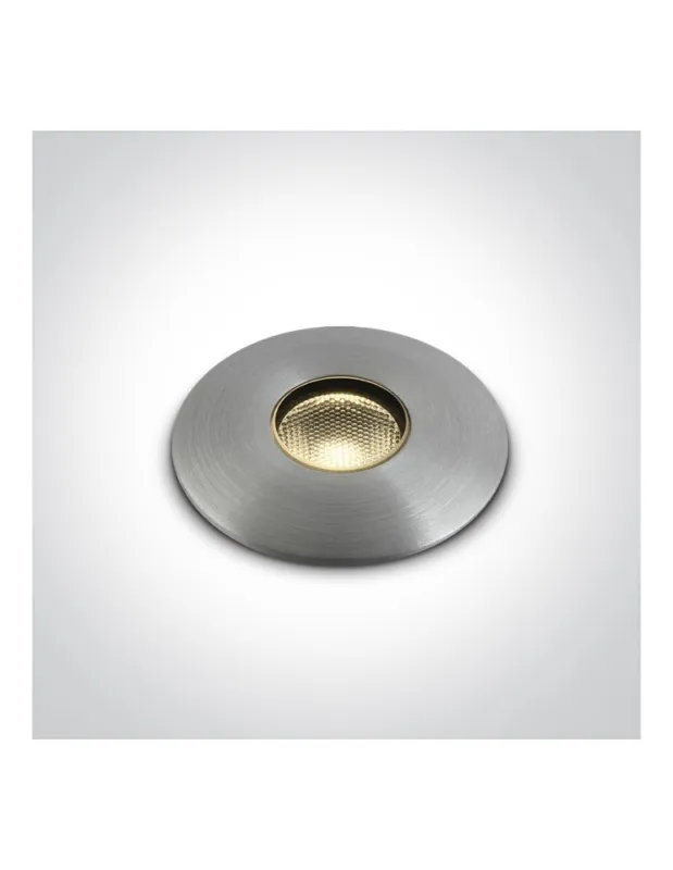 Zamów dziś One Light wpust LED aluminiowy zewnętrzny do ogrodu elewacja ścieżka Graikos 69042/AL/W IP67 kolory-swiatla.pl
