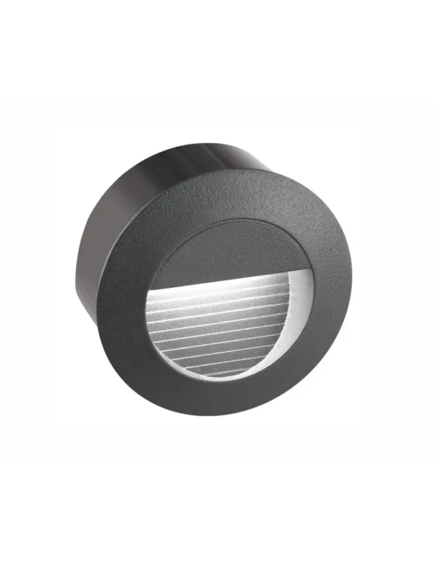 Bezpieczne zakupy Luces Exclusivas TARTAGAL Zewnętrzna Ścienna LED 3W 270lm 3000K ciemnoszary IP54 LE71441