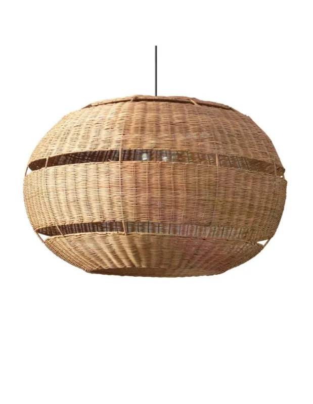 Abruzzo Lampa Wisząca z Rattanu Zewnętrzna Boho Lucinda 80 cm E27 ABR-LW19-BH-E27 Hit cenowy