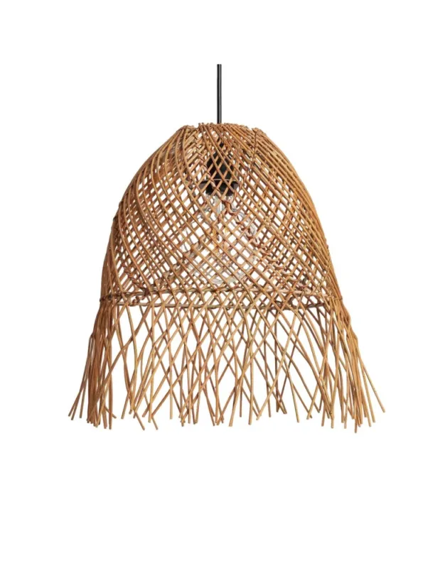 Wysoka jakość Abruzzo Lampa Wisząca Boho z Rattanu Zewnętrzna Maria 40cm E27 ABR-LW20-BH-E27