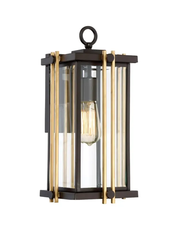 Cena promocyjna Elstead GOLDENROD Kinkiet E27 1x100W IP44 Brązowy QZ-GOLDENROD2-M kolory-swiatla.pl