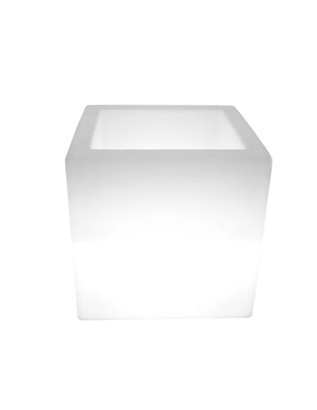 Hit cenowy Step Into Design Lampa ogrodowa donica FLOWER CUBE LED RGBW 16 kolorów 40 cm ES-FL008