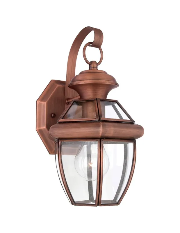 Zniżka Elstead NEWBURY Kinkiet E27 1x60W IP44 Miedziany QZ-NEWBURY2-S-AC kolory-swiatla.pl