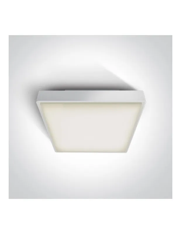 Szybka wysyłka One Light plafon LED kwadratowy na zewnątrz Pirnari 3 67282BN/W/W IP65 kolory-swiatla.pl