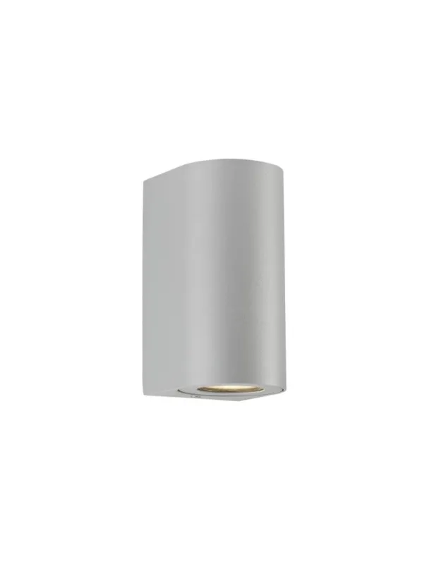 Zamów teraz NORDLUX CANTO Lampa Ścienna GU10 2X28W Aluminium Szary 49721010