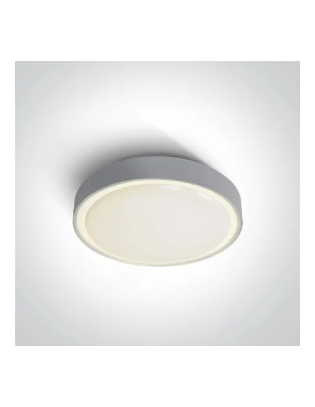 Wyjątkowa oferta One Light plafon LED na zewnątrz szary 30cm Rafti 2 67280EA/AN IP65 kolory-swiatla.pl