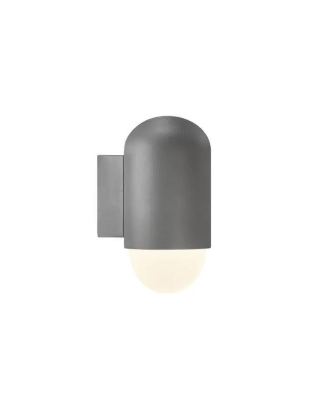 Tylko do końca tygodnia NORDLUX HEKA Lampa Ścienna E27 15W Aluminium Szary 2118211050
