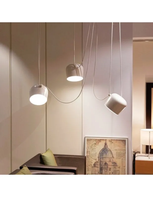Abruzzo Nowoczesna Lampa Wisząca 3xØ30cm Biała Rittoro ABR-SHIL-E27-G Łatwy zwrot