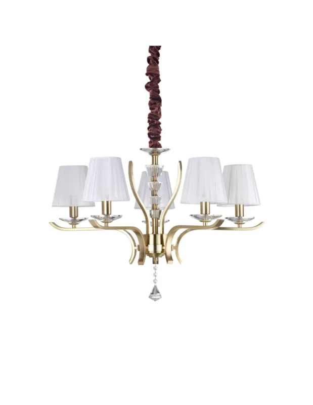 Tylko dziś Ideal Lux Lampa Wisząca PEGASO SP5 OTTONE Mosiądz 197722