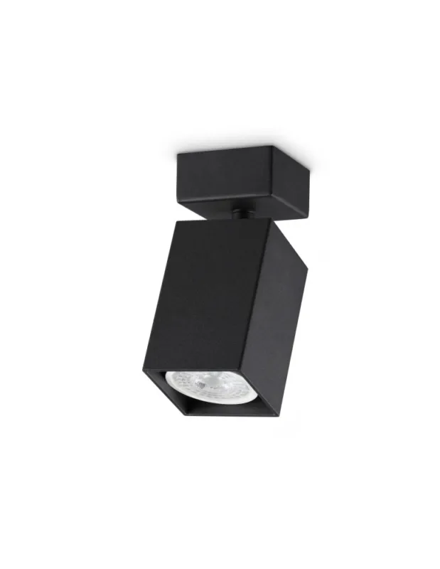 Szybka wysyłka Ideal Lux Lampa Ścienna DYNAMITE AP1 SQUARE NERO Czarny 371191