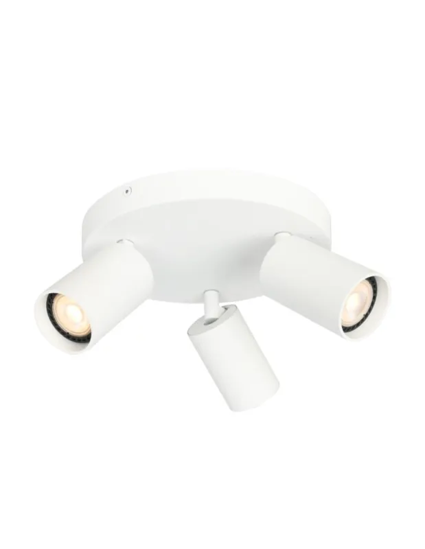 Darmowy zwrot Italux Nesto Reflektorek/Spot 3xGU10 10W Biały piaskowany SPL-23436-3R-WH