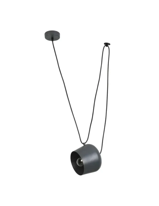Nie przegap Abruzzo Nowoczesna Lampa Wisząca Ø30cm Czarna Rittoro Uno ABR-LWRU-B