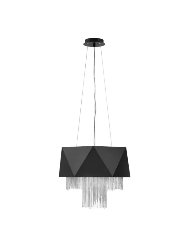 Wyjątkowa oferta Elstead ZUMA Wisząca E27 6x60W Czarny/Srebrny HK-ZUMA6-SBS kolory-swiatla.pl