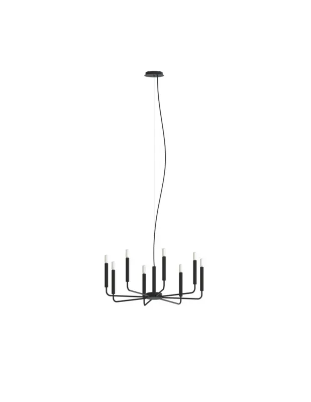 Bestseller Nowodvorski ORTO Lampy sufitowe Żyrandol Max moc 10W only LED E14 Czarny 11460