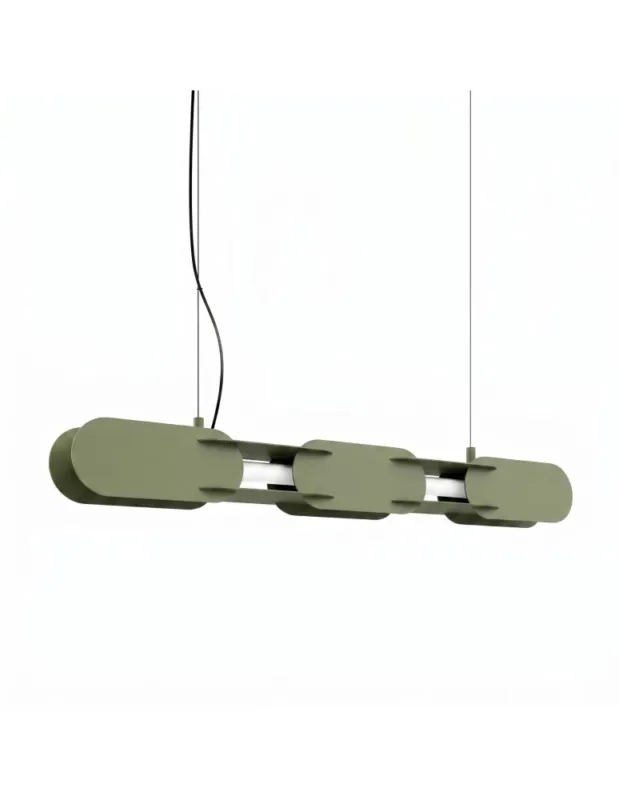 Thoro Lampa wisząca CHAIN 91 zielona oliwka LED 4000K TH.823 Dostępne od ręki
