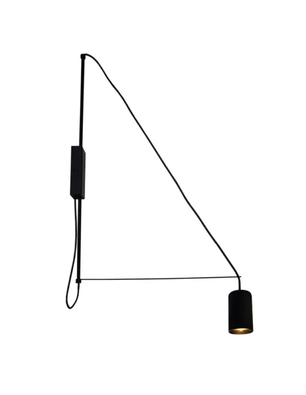 Oferta limitowana Dohar Kinkiet kabe - Czarny (720 mm) 9016
