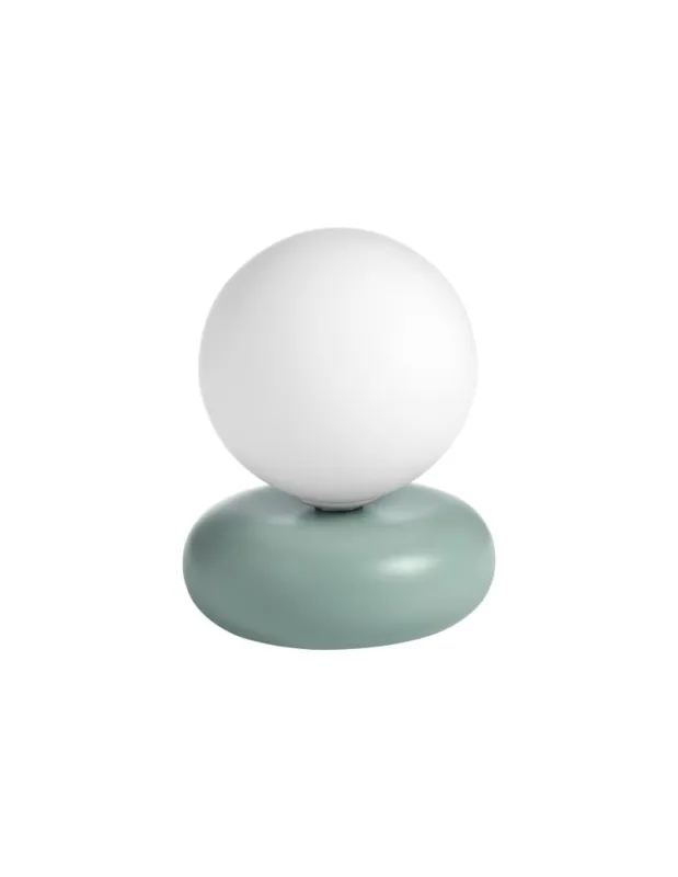 MDC Lampa stołowa OLIVIA zielony 1xG9 ceramiczna, szklany klosz 589261901 Najlepsza cena