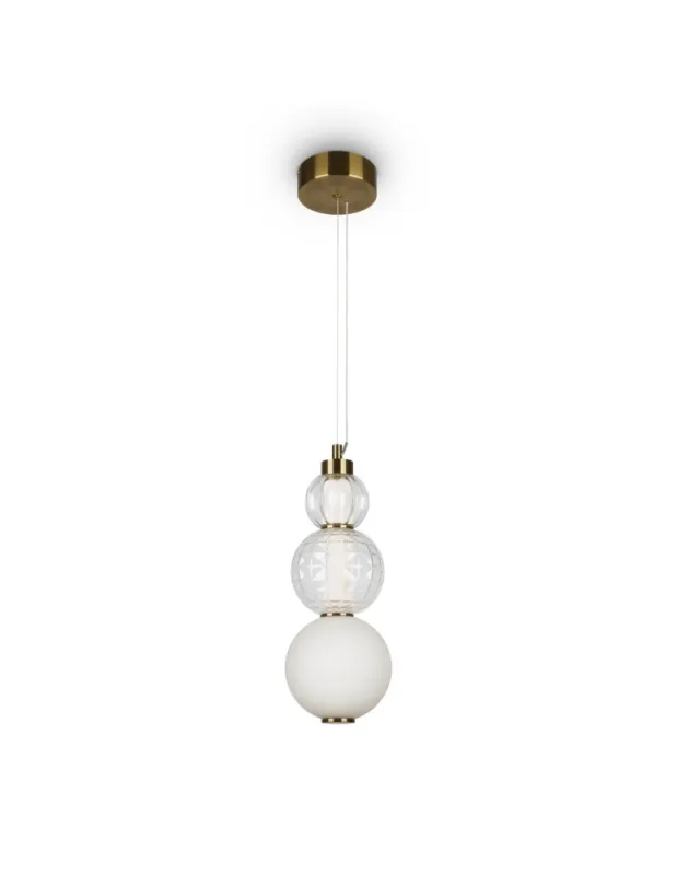 Dostępne od ręki Maytoni Collar Lampa Wisząca LED 16W 800lm 3000K Złoty P069PL-L16G3K