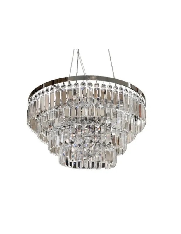 Azzardo SALERNO PENDANT/TOP 5xE14 2w1 Sufitowa lub Wisząca Przeźroczysty/Chrom AZ2107 kolory-swiatla.pl Wysoka jakość