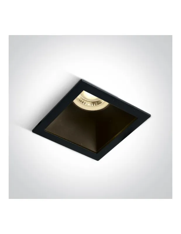 Nowość One Light ADAMAS wpust stały 10W GU10 czarny 50105M/B/B