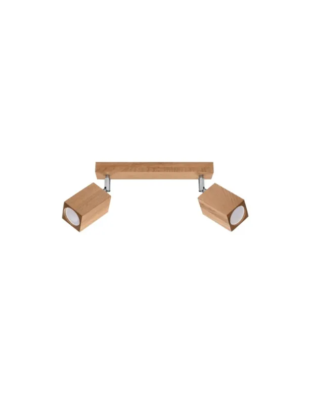 Wyjątkowa oferta Sollux Plafon KEKE 2 dąb SL.1036