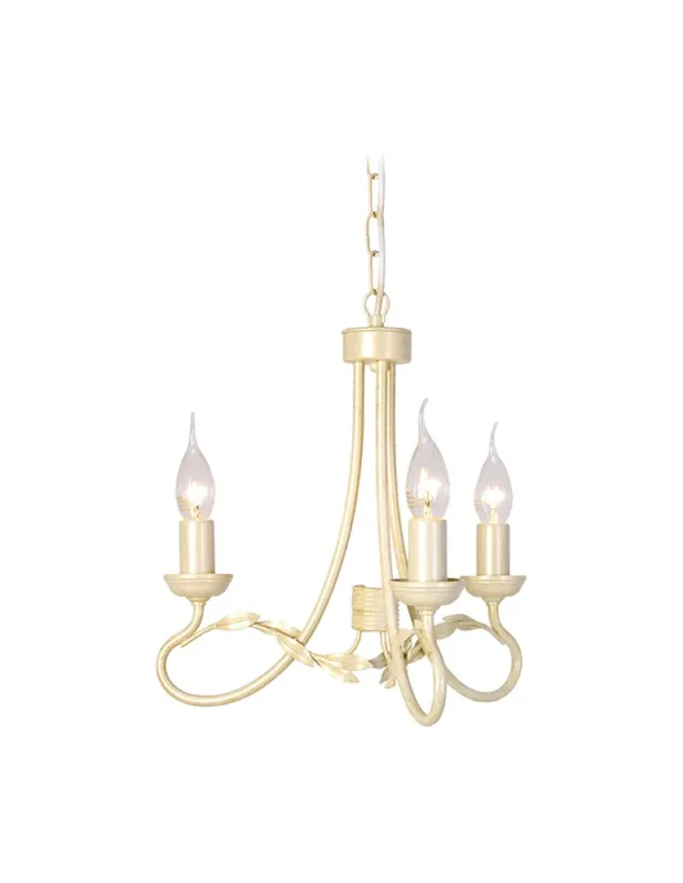 Cena promocyjna Elstead Lighting Interior Wisząca OLIVIA 3x60W E27 OV3 IVORY/GOLD kolory-swiatla.pl