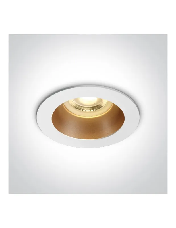 Niska cena One Light Lampa wpuszczana biała mosiężna Kanawi 10105M/W/BS kolory-swiatla.pl