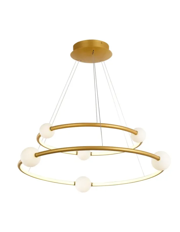 Bezpieczne zakupy Kup Teraz Italux Lozanna LED 86W - Elegancka Wisząca Lampa w Brązi