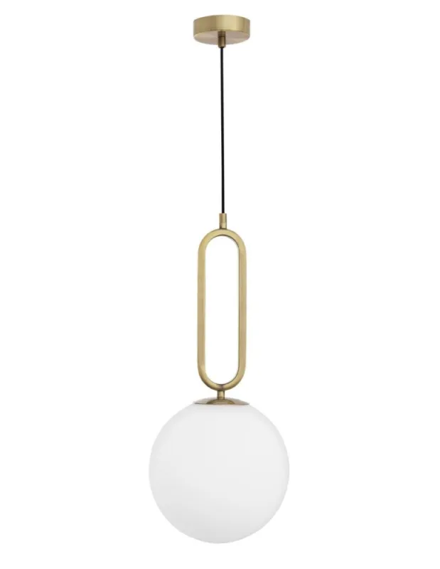 Cena promocyjna Luces Exclusivas PINTO Wisząca 1xE27 LED biały/mosiądz LE41762