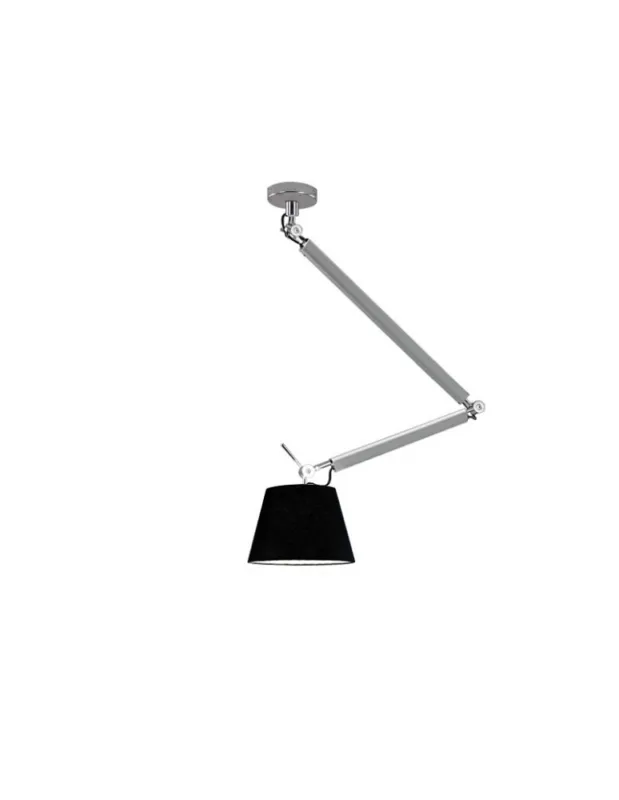 Nowy AZzardo ZYTA S 1xE27 ALU AZ2298 + Abażur 26cm wisząca kolory-swiatla.pl