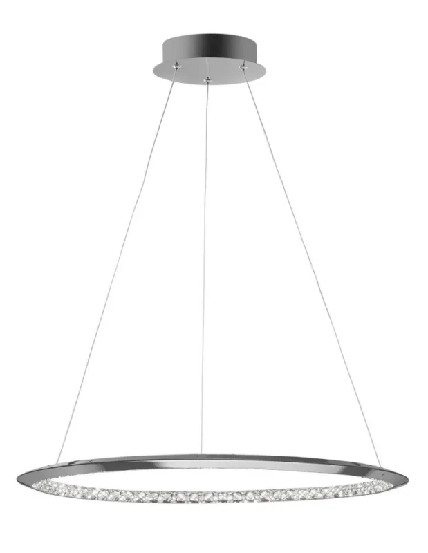 Luces Exclusivas CAUCETE Wisząca LED 32W 1580lm 3000K Ściemnialna chrom LE42311 Premium